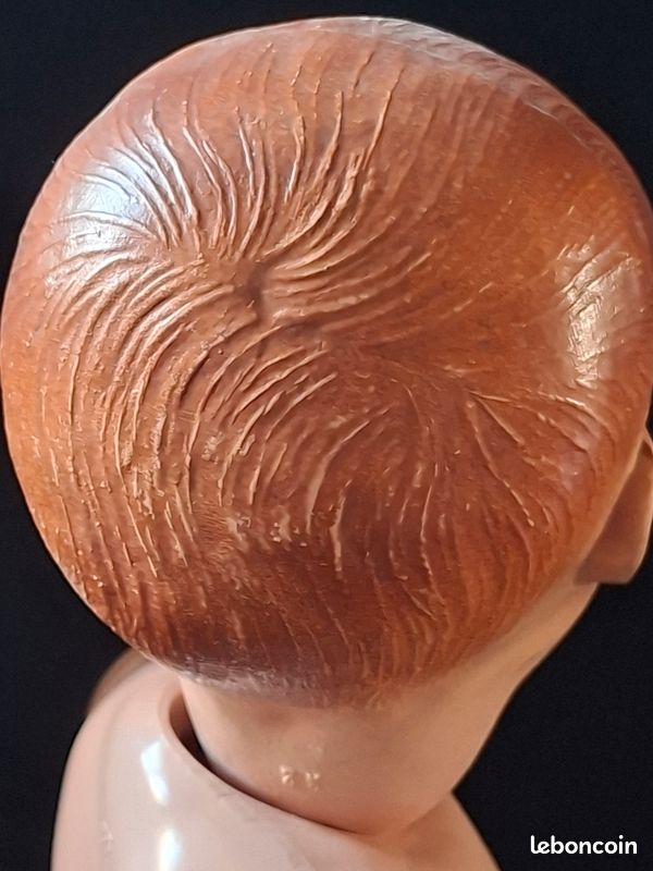 Beau baigneur celluloid blanc petitcollin ? 35 cm (image 12)