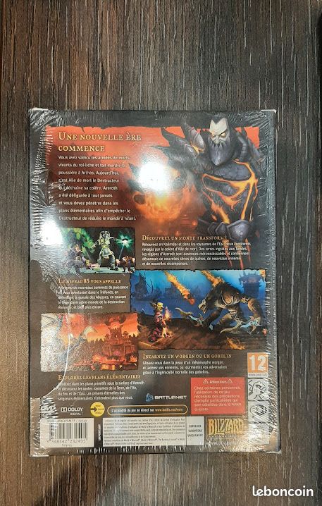 Extension World Of Warcraft Cataclysm Pour PC – Sous Blister, Neuve Et Scellée