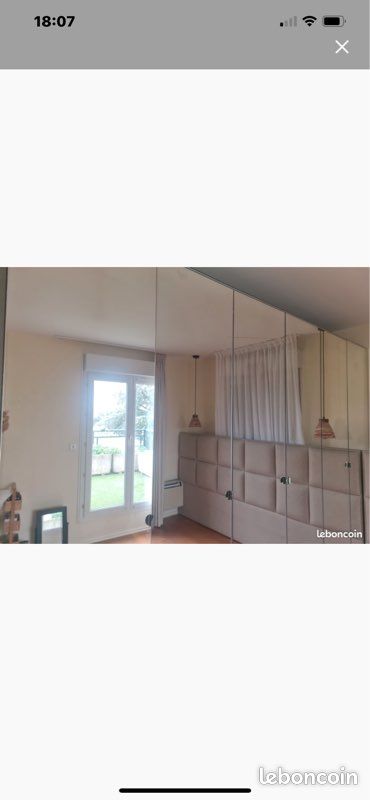 Armoire Pax IKEA 1 mètre avec portes miroirs 150 (image 1)