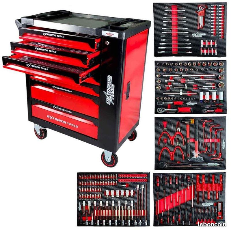 Servante d'atelier 7/5 outillés Extreme Tools (image 1)