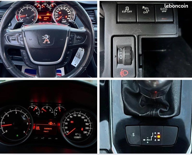 Peugeot 508 1.6 E-HDI BLUE LION BMP6 S&S 112CH / Clim / Jante / Régulateur / Boîte auto / LED / Radar / Bluetooth / Entretenue / Garantie (image 10)
