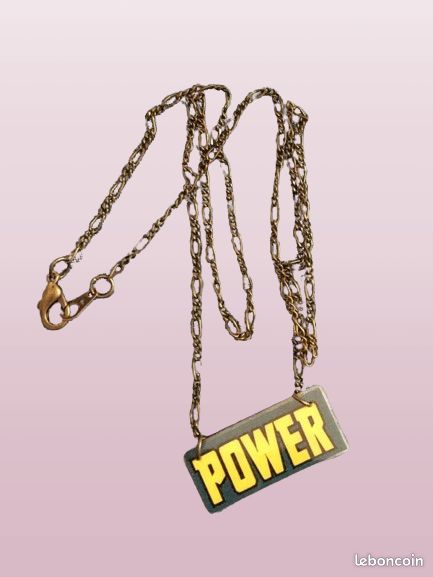 Pendentif bijou marque CHACREA WANT YOU & POWER (image 1)