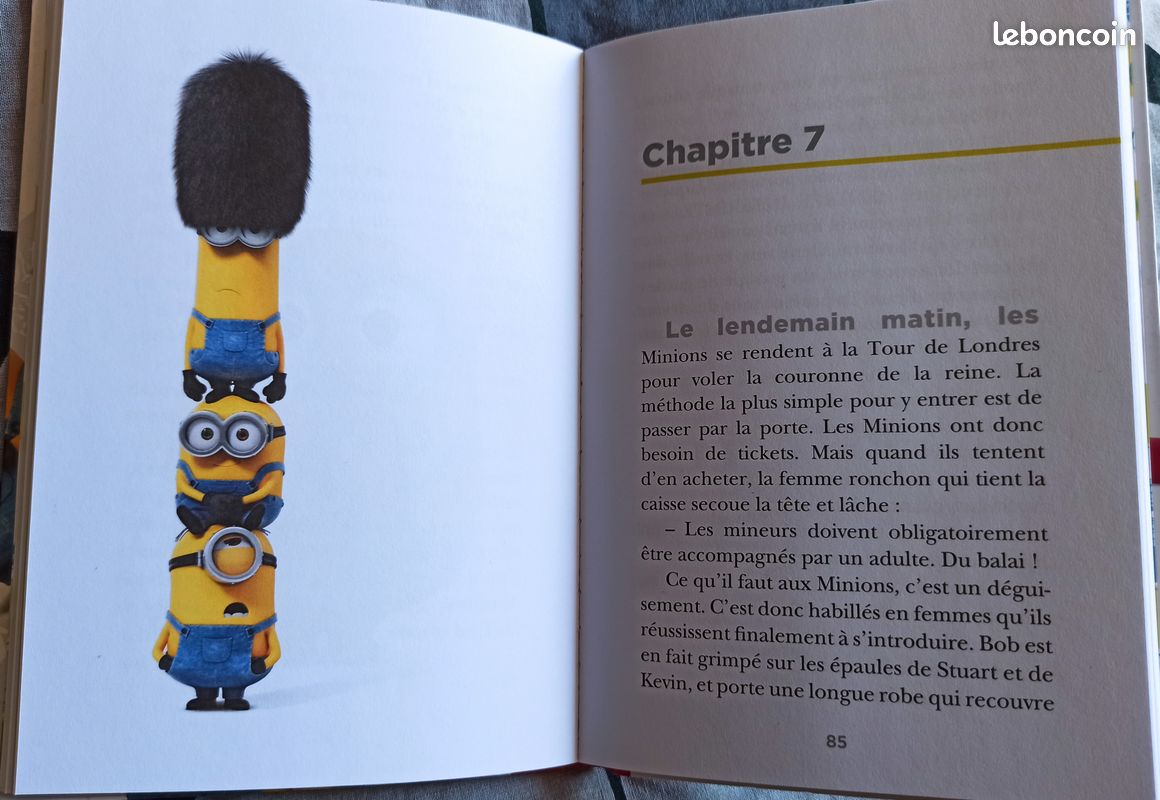 🎬 Lot 2 Livres : Les Minions + Vice-Versa (Disney Pixar) - Bibliothèque Rose (image 6)