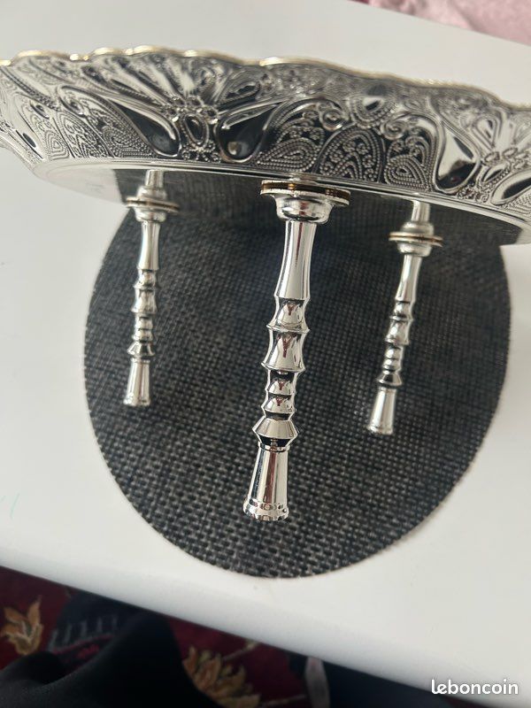Plateau arabe oriental doré argenté vaisselle (image 3)