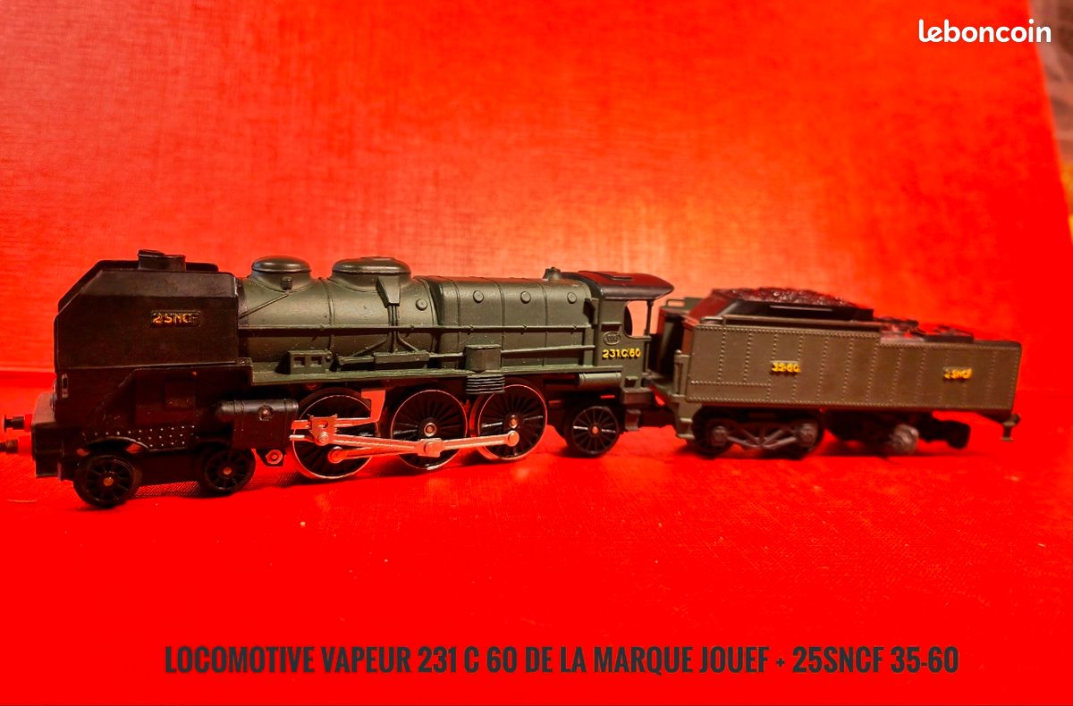 Troby Y9103 & Jouef 231 C 60 - Trains Electriques HO - Label Emmaüs