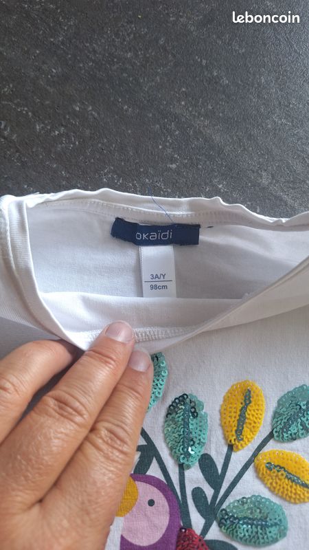 Tee-shirt Okaidi Taille 3 ans (image 3)