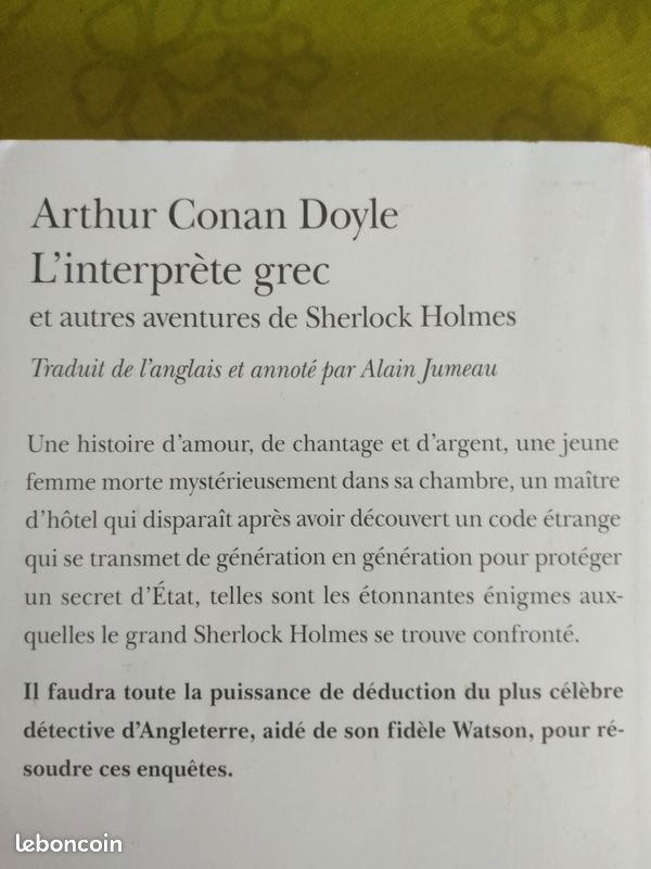 Lot aventures de Sherlock Holmes (image 2)