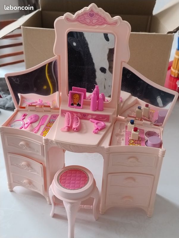 Ensemble maison de poupée Mini coiffeuse coloré facile à utiliser