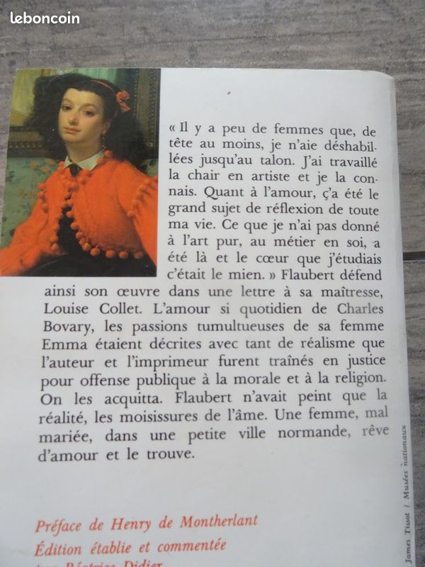 Livre Madame Bovary (vb83) (image 2)