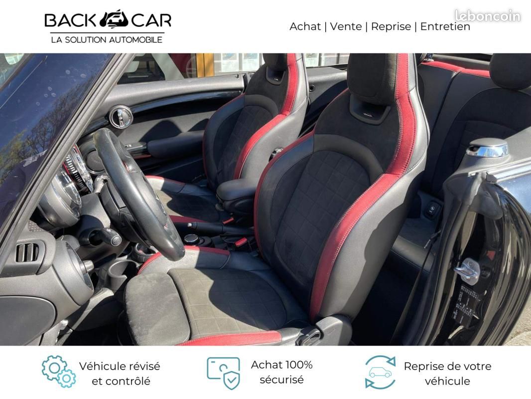 Mini F57 Cabriolet 231 ch John Cooper Works PRO BVA6 - 2P / LIGNE JCW AFFICHAGE TETE HAUTE SIEGES... (image 13)