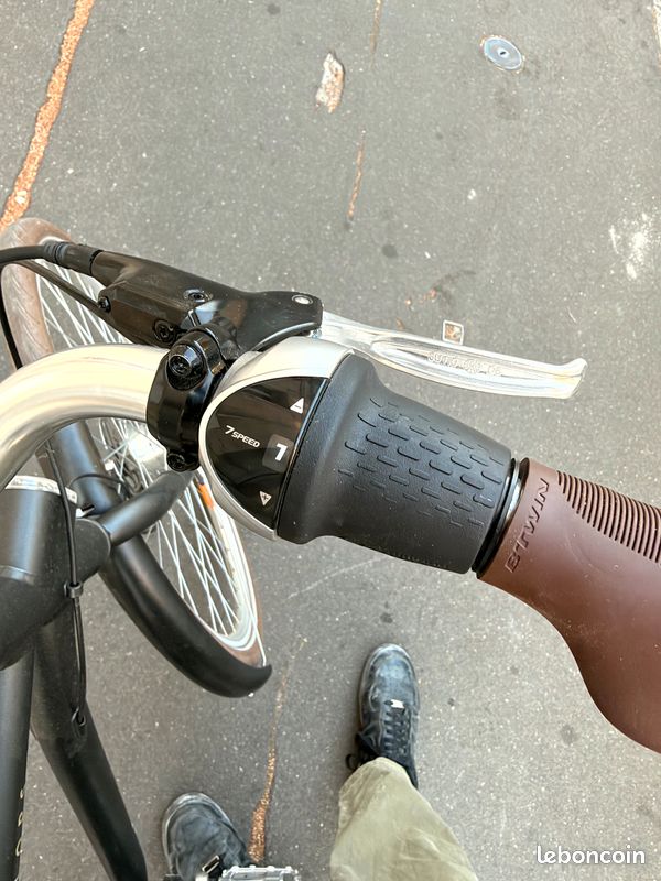 Vélo de ville Décathlon Elops Classic 900 aluminium - cadre haut L/XL - 6 mois, état neuf (image 3)