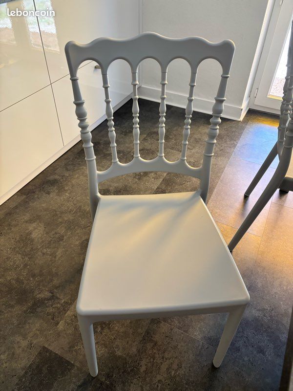 Chaises grises style Napoléon (image 1)
