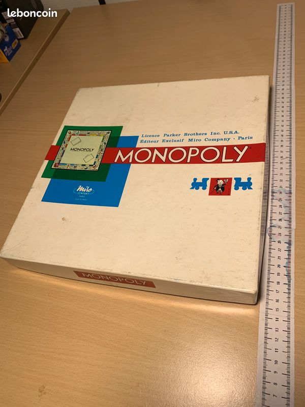 JEU ANCIEN MONOPOLY Licence Parker Brothers USA Miro Company Paris 1961