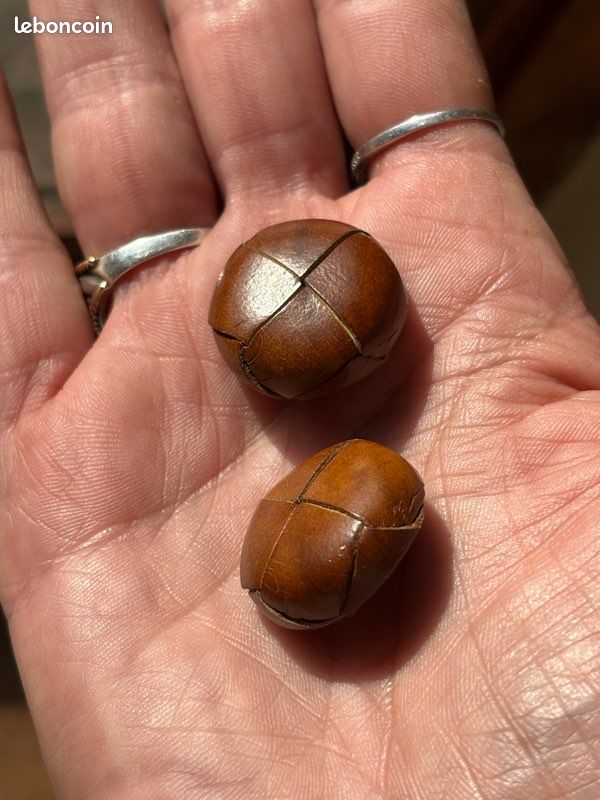 Lot De 11 Boutons Vintage Marron Bombé - 18mm - Réf 0014 - Occasion