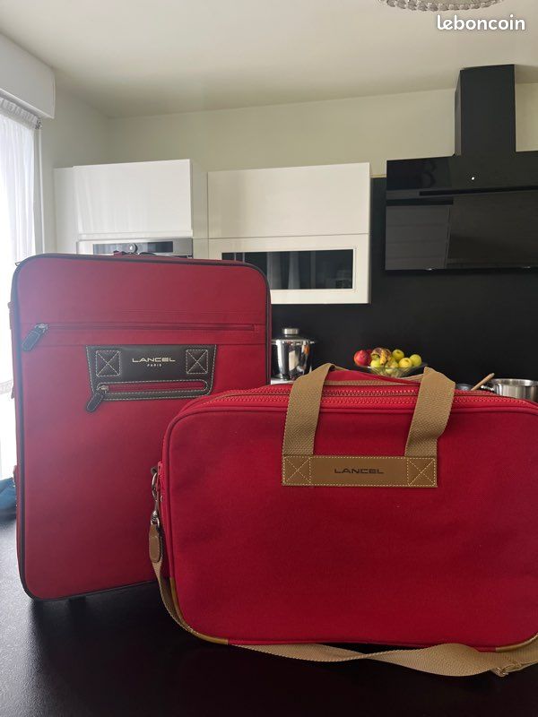 Set Valise Lancel Authentique Accessoires Bagagerie