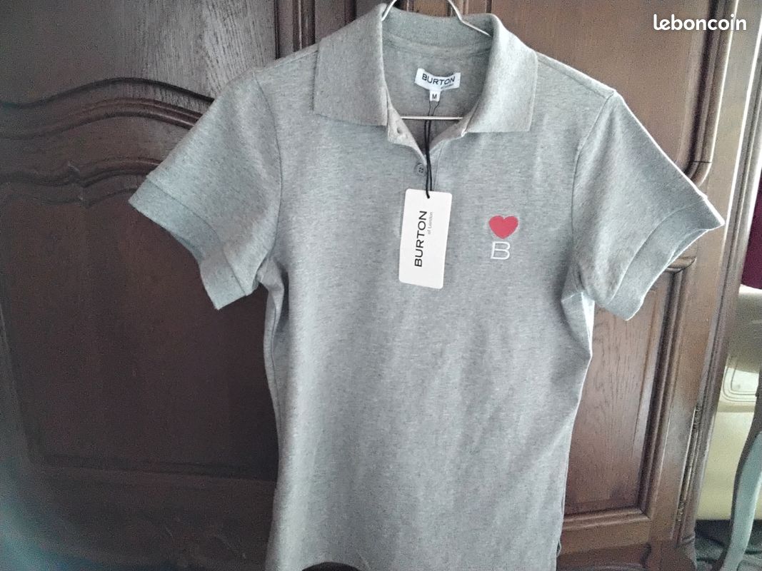 T-shirt Femme Burton - Taille 38 - Blanc - Occasion En Très Bon état