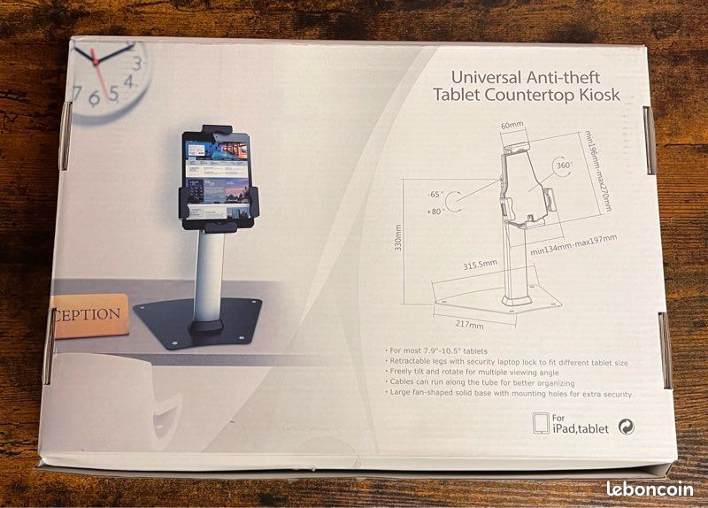 Support antivol universel pour tablette Brateck PAD21-03 (image 2)