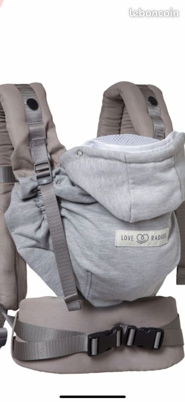 Porte-bébé Hoodie Carrier 2 Gris athlétique LOVE RADIUS, Vente en ligne de  Echarpe de portage et porte bébé