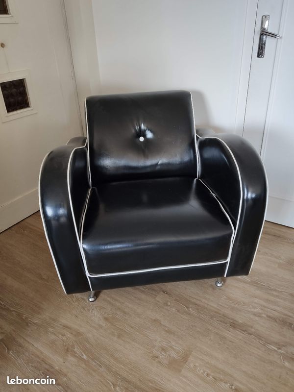 Canapé deux places et fauteuil une place (image 2)