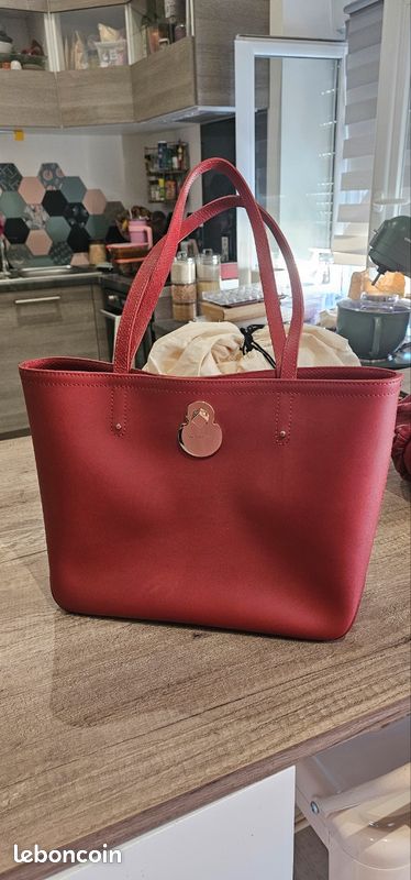 Sac Longchamp Cavalcade couleur brique Accessoires Bagagerie