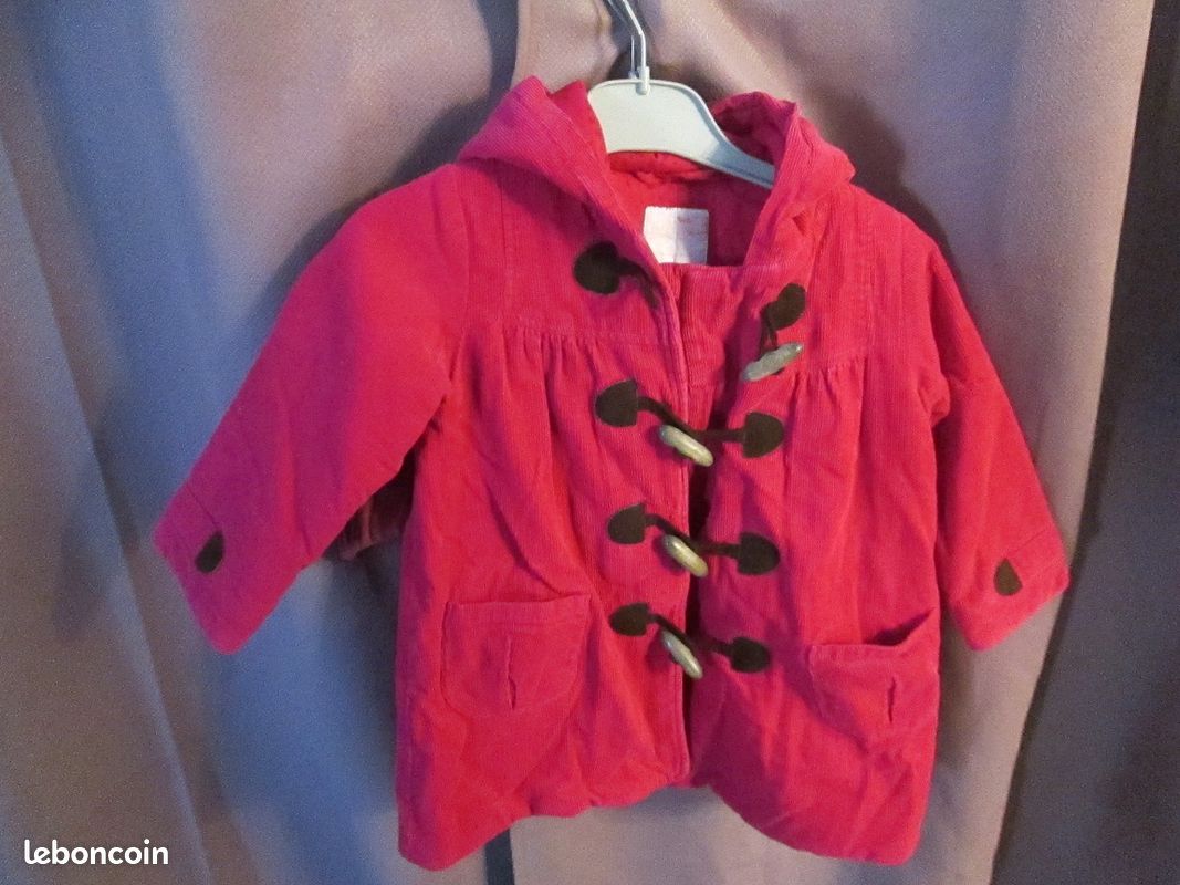 Manteau Chrysmant Fushia 23 mois 86cm (image 1)
