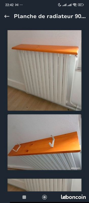 Planche dessus radiateur 90 x 20 x 3 cm (image 1)