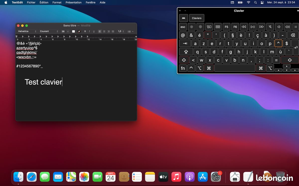 Clavier Azerty Pour MacBook Pro A1398 – Remplacement D’occasion – Fonctionnel