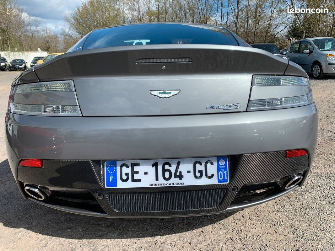 Aston martin v8 vantage s 4.7 436cv sportshift ii 32790km etat hors normes hammerhead silver/carbone (image 5)