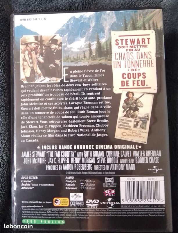 DVD je suis un aventurier de Anthony Mann (image 2)