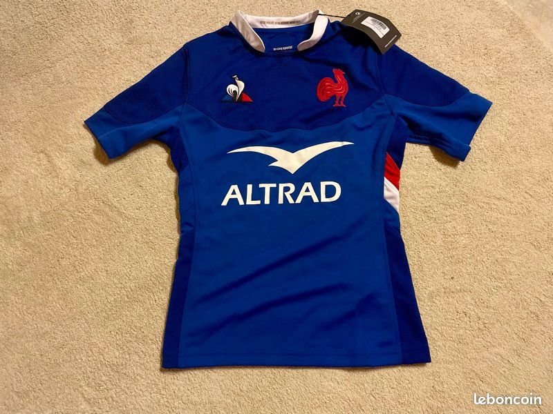 Maillot De Rugby Homme FFR XV De France Pré-match 23/24 BLEU LE COQ