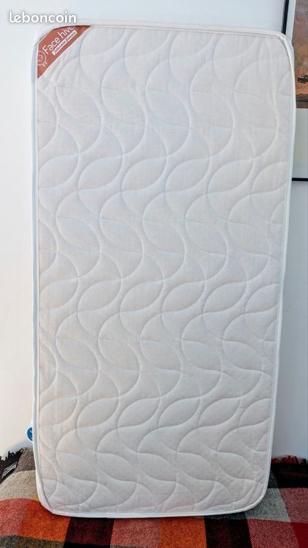 Matelas Bébé Climatisé Babysom 60x120 Cm - Réversible Été/Hiver 10 Cm Épais - Anti-acarien Oeko-Tex Fabriqué En France