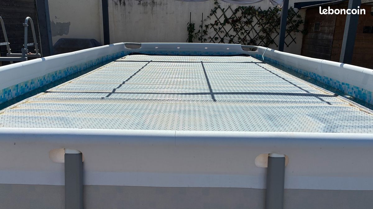 Piscine hors-sol Bestway 5,49 x 2,74 avec pompe à chaleur et bâche à bulles (image 2)