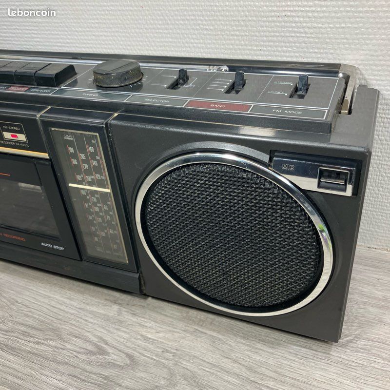 Panasonic RX-CT980 Boombox Vintage - Radio Cassette Fonctionnel - Noir
