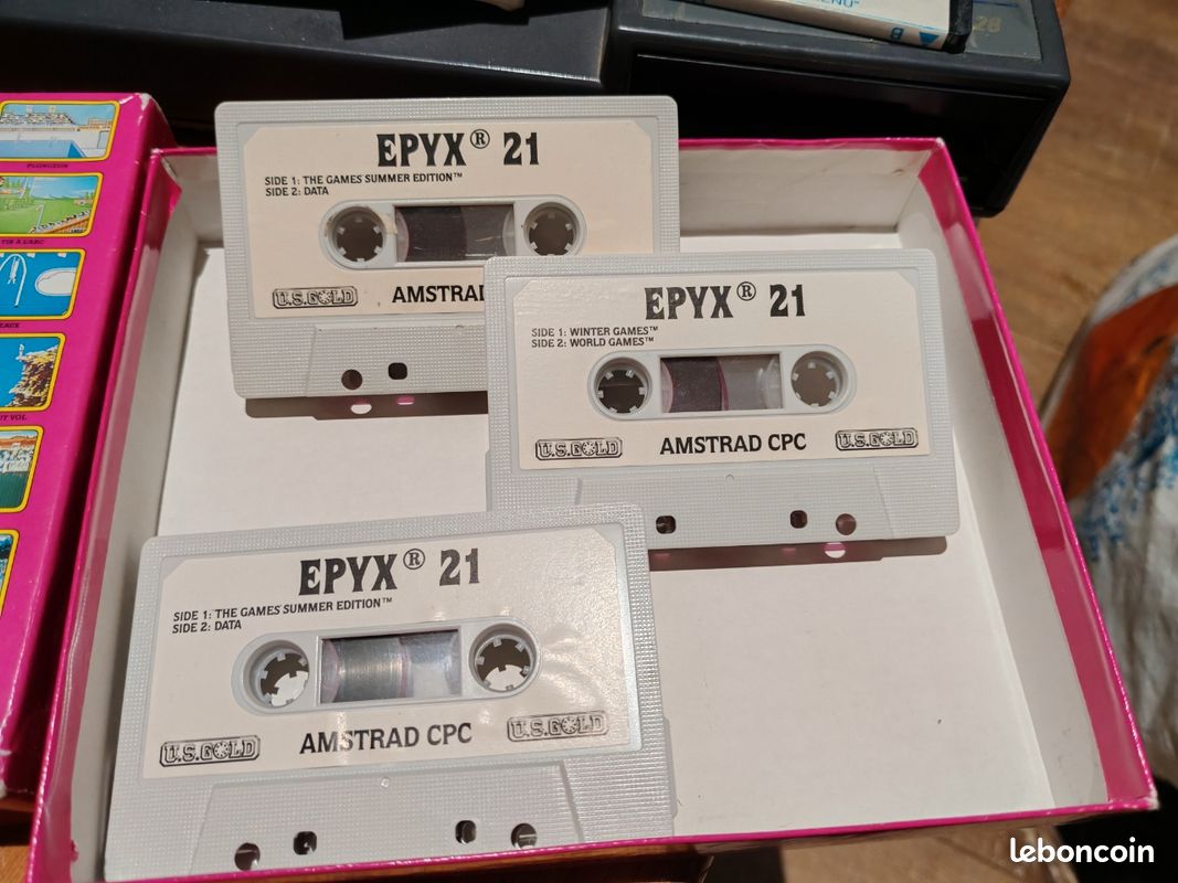 Cassette Amstrad CPC Epyx 21 Compilation: The Games - État Correct Non Testé