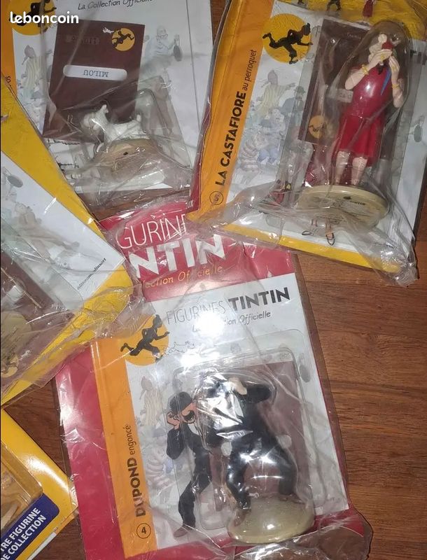 Série compléte des 9 figurines Tintin Figurine plastique Moulinsart  Plastique