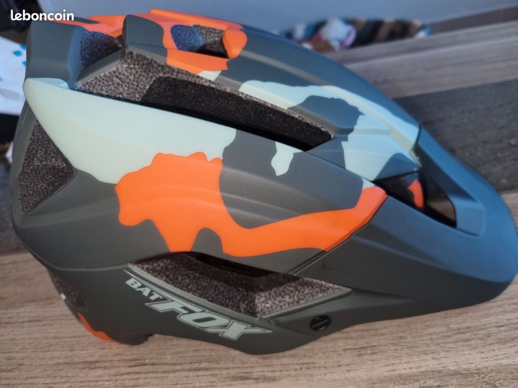 Batfox Casque Orange Velo BATFOX Bicycle Helmet MTB – Lets Cycle