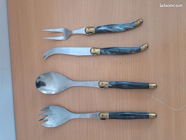 Deux Manches à Gigot Anciens – Manche Corne Et Acier – 1920-1949