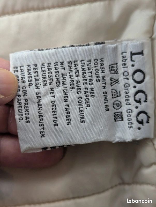 Veste L.O.G.G. H&M workwear vintage beige S – Field Jacket matelassée utility (image 15)