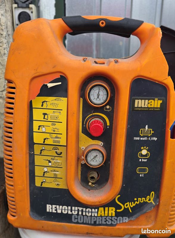 Compresseur d'air portable 6 litres SQUIRREL (image 1)