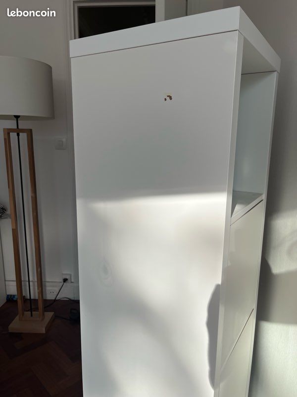 Étagère IKEA (KALLAX) colonne 4 cases avec blocs porte et tiroirs amovibles (image 5)