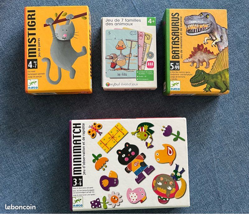 Lot de 4 jeux (DJECO et Oxybul) (image 1)