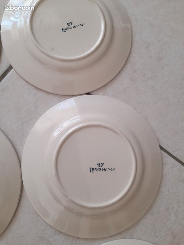 10 assiettes à dessert Longchamp décor vaches au pré (image 11)