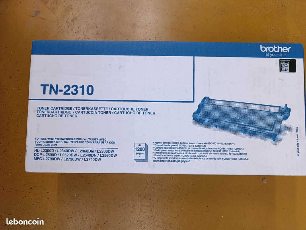 Cartouche De Toner Brother TN-2310 Noir Originale - Haute Qualité Pour Imprimantes Laser Brother