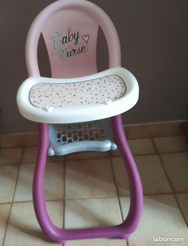 Chaise haute pour poupée marque smoby (image 1)