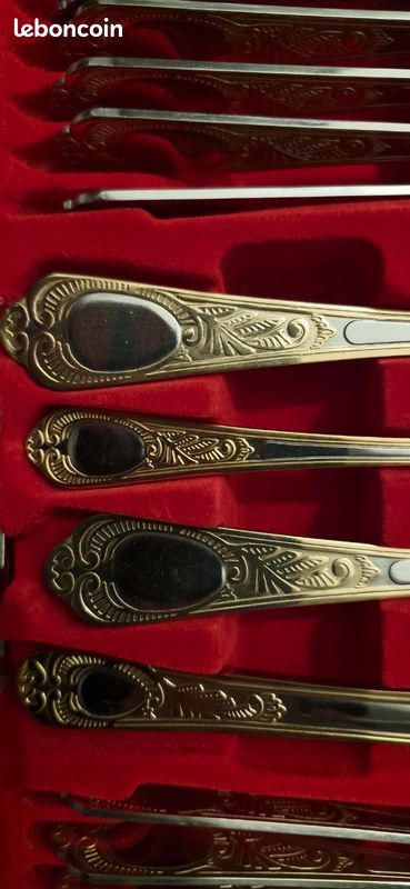 2 Fourchettes De Présentation Eichenlaub Solingen - Manche ébène, Inox 18/8