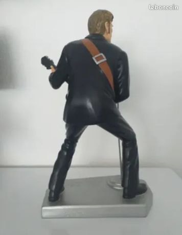 Figurine Johnny Hallyday Rock'n'Roll - Métal Injecté 16cm - Daviland