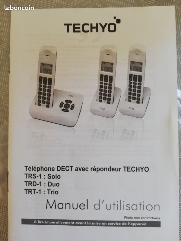 Téléphone trio avec répondeur (image 5)