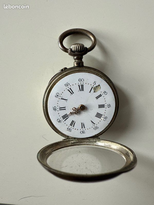 Montre Gousset Ancienne Argent Massif - Homme, XIXe Siècle