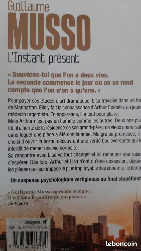Guillaume Musso " l'instant présent " (image 2)