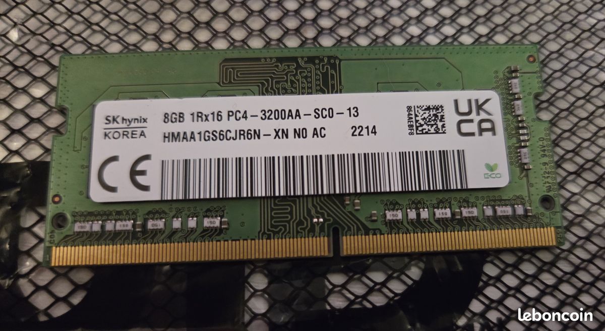 SK hynix, 2 SODIMM DDR4 - 2x 8 Go (= 16 Go), DDR4-3200AA (PC4-25600), Non-ECC (image 2)